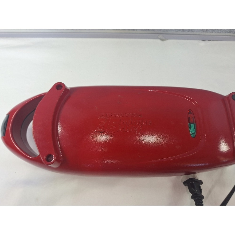 Red Copper 5 Minute Chef Electric Cooker Red Non-Stick Ceramic 22852A1 BulbHead